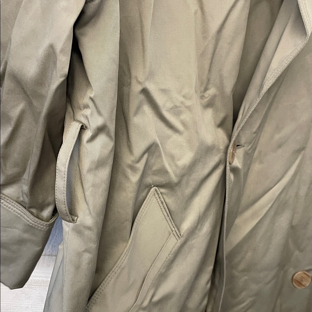 Aliocha Khaki Trench Coat - Picture 4 of 6